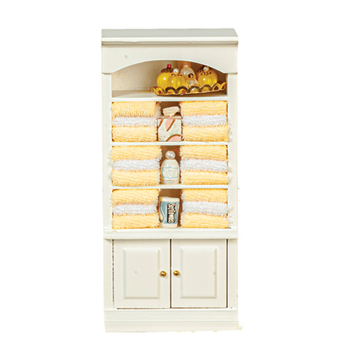 Bathroom Cupboard with Accessories, Yellow